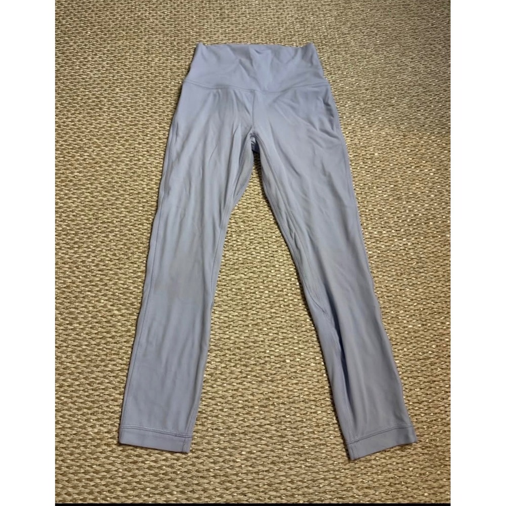 Lululemon Align High Rise Crop 21 Lavender Blue Leggings Size 4